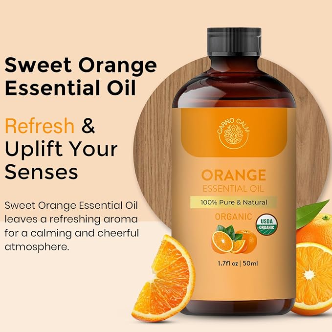 Organic Sweet Orange Essential Oil 50 Ml | USDA Certified Organic | Sweet - Image 4