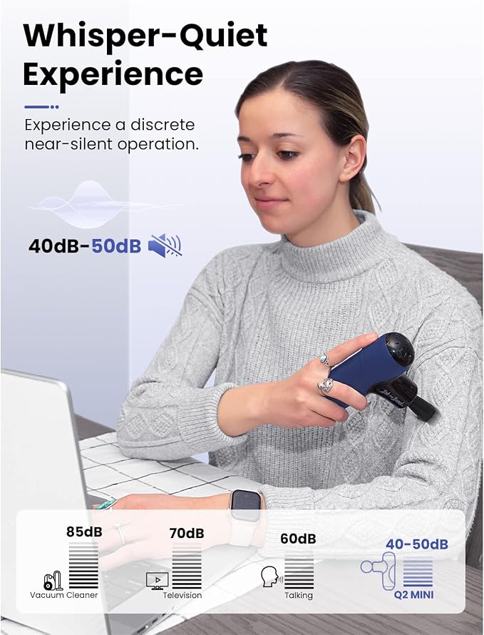 BOB AND BRAD Q2 Mini Massage Gun, Pocket-Sized Deep Tissue Massager, FSA - Image 5
