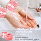 WHAVEL 6PCS Spa Headband and Wristbands Set, Face Wash Headband Wrist Bands - Image 3