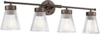 4-Light Bathroom Vanity Light, HWH Oil-Rubbed Bronze Bathroom Light Fixtures by HWHINVESTMENT