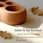 VolksRose 5~100ml 9 Holder Wooden Essential Oil Organizer - Image 2