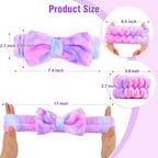 6 Pack Spa Headband with Wristbands: Washing Face Facial Makeup Skincare - Image 6