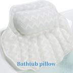 Super Thick Bath Pillow, Soft and Comfortable Bath Pillow, 4D mesh Fabric and 6 - Image 2