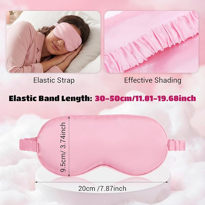 Cutecrop 50 Pcs Silk Sleep Mask Blackout - Image 2