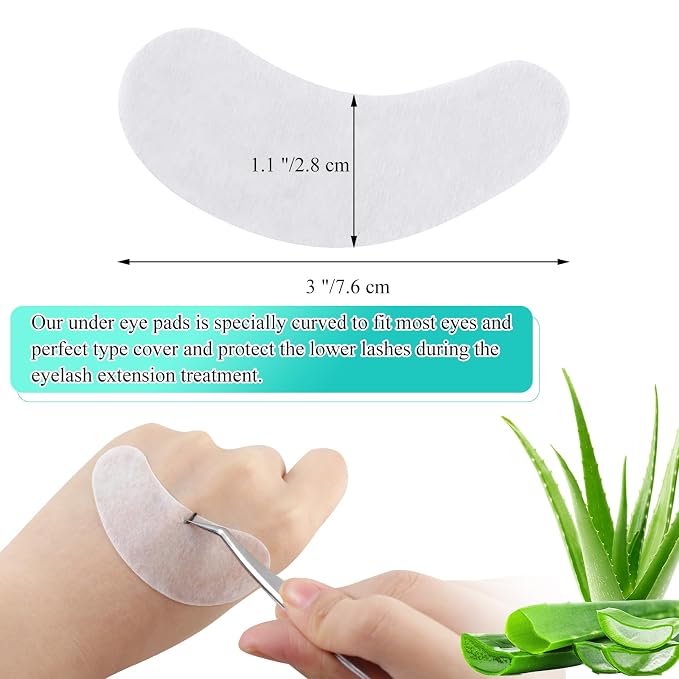 fenshine 100 Pairs Eyelash Extension Eye Pads Lint Free Hydrogel Eye Patches - Image 3