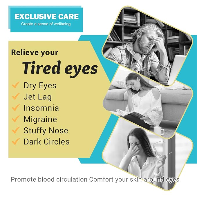 16-Pack Steam Eye Masks for Dry Eyes, Jasmine Warm Eye Mask for Tired Eyes - Image 2