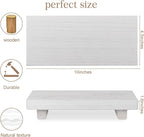 zoocatia Small Wood Tray Pedestal Stand Farmhouse Bathroom Decor Decorative - Image 4