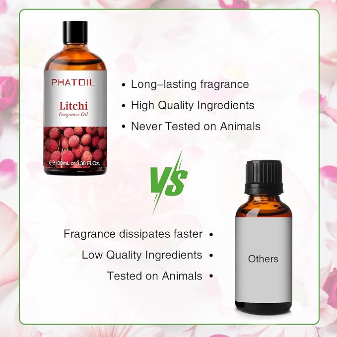 PHATOIL 3.38FL.OZ Litchi Fragrance Oils - Image 4