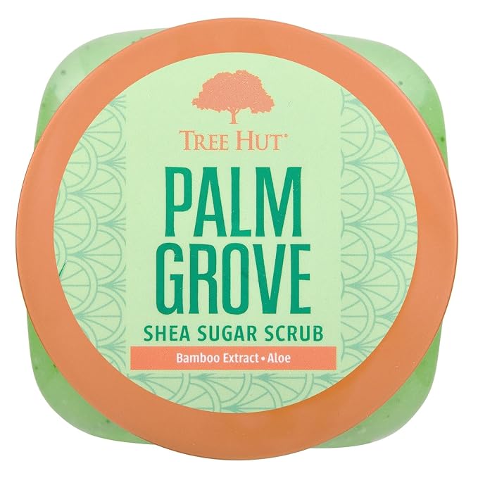 Tree Hut Palm Grove Shea Sugar Scrub, Exfoliating, Hydrating & Moisturizing - Image 2