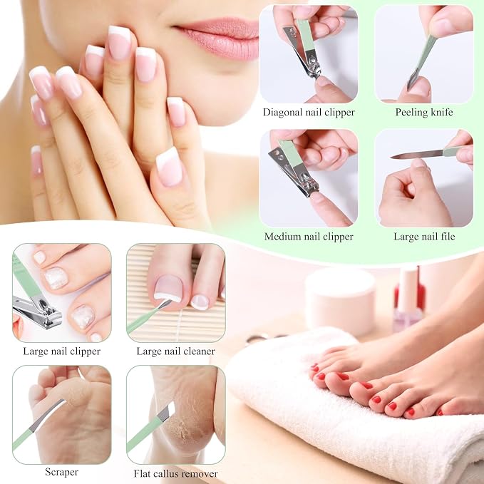 Manicure Set Pedicure Kit Nail Clippers Set Fingernail Clipper Set Ingrown - Image 5