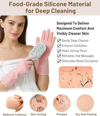 3 Pack Silicone Body Scrubber Set Include Silicone Bath Sponge Brush + Body - Image 6