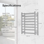Towel Warmer Bathroom Wall Mounted Drying Rack Plug-in Electric Heated Towel - Image 2