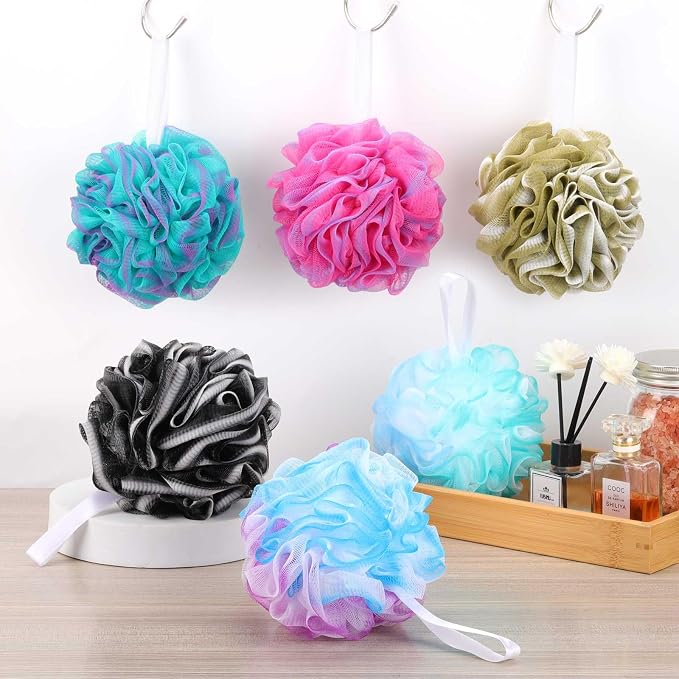 BTYMS 75g/Pc Large Loofahs Shower Sponge, Exfoliating Body Scrubber Shower - Image 6