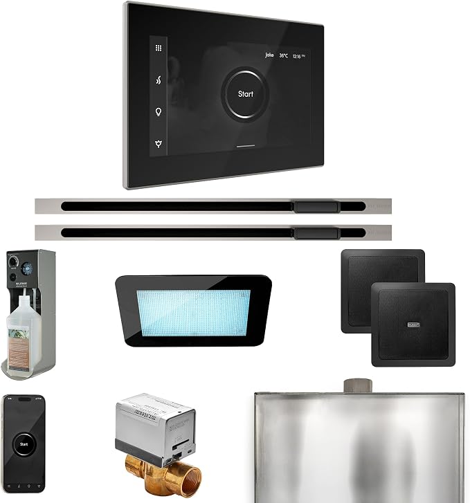 Mr Steam XDream Max Steam Shower Pkg w/iSteamX Control and Linear Steamhead in by MrSteam