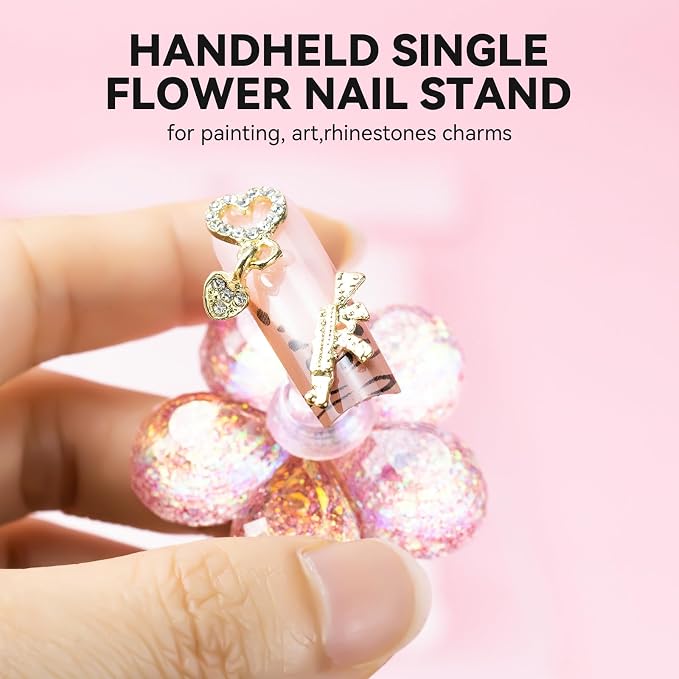 Nail Stand for Press On Fake Nails Painting Display Practice, Powerful Magnetic - Image 3