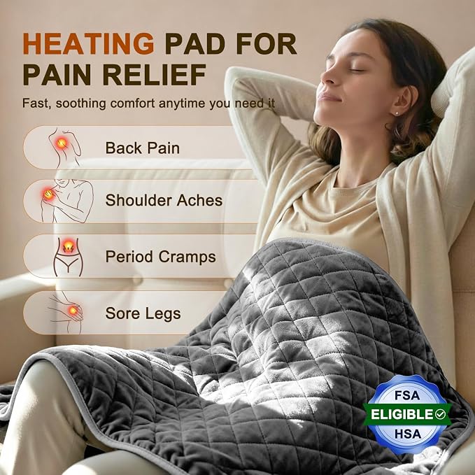 Heating Pad King Size for Back Neck & Shoulders - Image 2