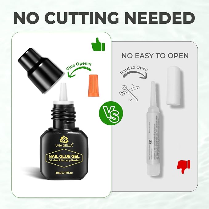 UNA GELLA 5ml Super Strong Gel Nail Glue - Image 4