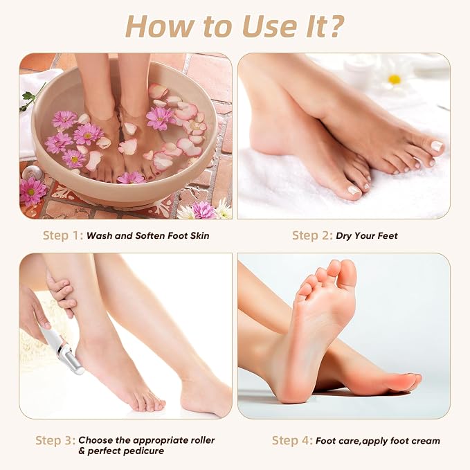 Electric Foot Callus Remover, Electronic Foot File, Portable Electric Callus - Image 7