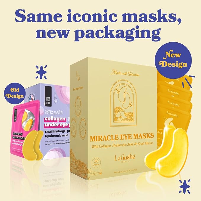 LE GUSHE Gold Under Eye Patches - Image 8