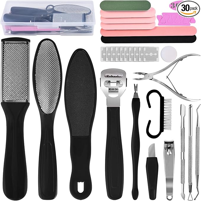 Professional Foot Care Kit, 30-Piece Pedicure Set by Unknown