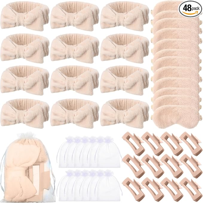 48 Pcs Spa Party Supplies Sleepover Essentials Gift by Wavyknot