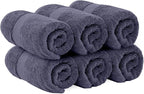 White Classic Luxury Navy Blue Hand Towels - Image 3