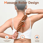 Wood Therapy Massage Tools, Wooden Massage Roller Stick, Lymphatic Drainage Tool - Image 5