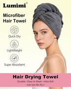 Lumimi Luxury Microfiber Hair Towel Gift Set 6 Pack - Image 2