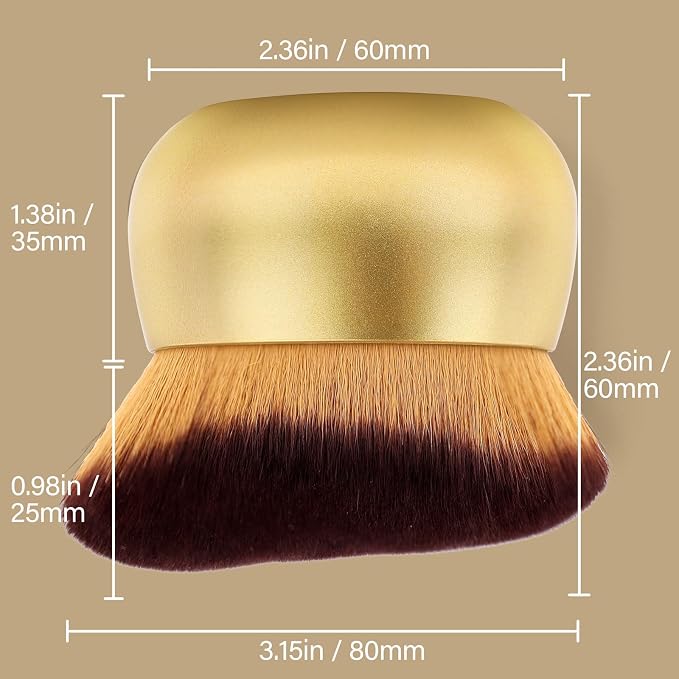 Extra Large Body Makeup Brush For Self Tanner, Leg Makeup &Bronzer Blend - Image 6