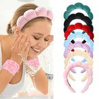 Luckybear Spa Headband for Washing Face, Velvet Makeup Headband - Image 7