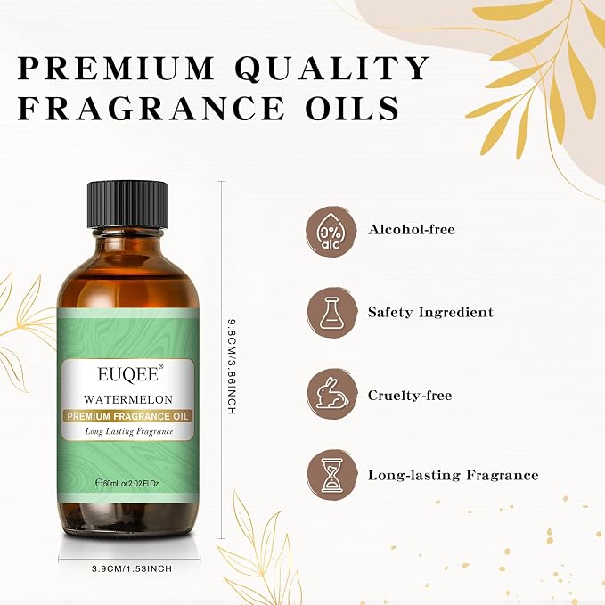EUQEE 2.02 FL.OZ Watermelon Fragrance Oils, Essential Oils - Image 3