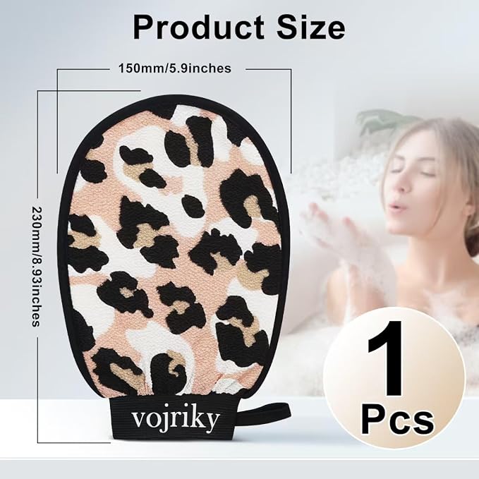 (Leopard Print 1PCS Durable Body Scrub, Dead Skin Remover & Body Scrubber - Image 6