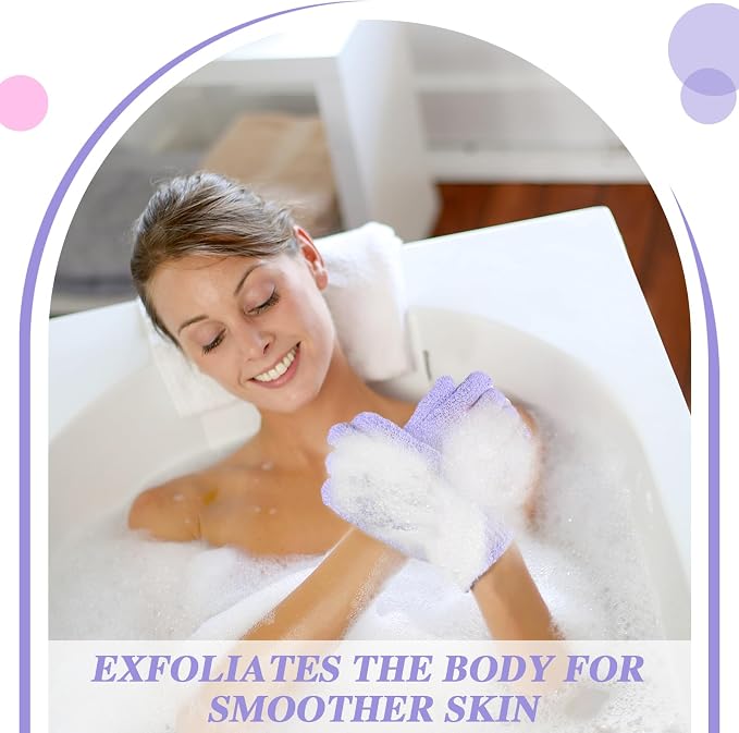 Ramede 30 Pair Exfoliating Glove Double Sided Exfoliating Bath Gloves Pack - Image 6