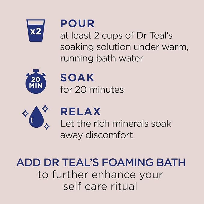Dr Teal's Salt Soak with Pure Epsom Salt, Nourish & Protect with Coconut Oil - Image 4
