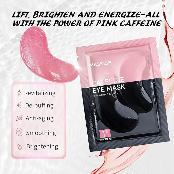 Maskiss Under Eye Patches, Caffeine Eye Masks - Image 2