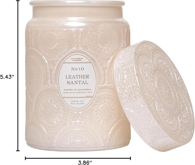 LEOBEN CO – Vanilla Noir Scented Candle – 18oz, Heirloom Collection Design – 80 - Image 2
