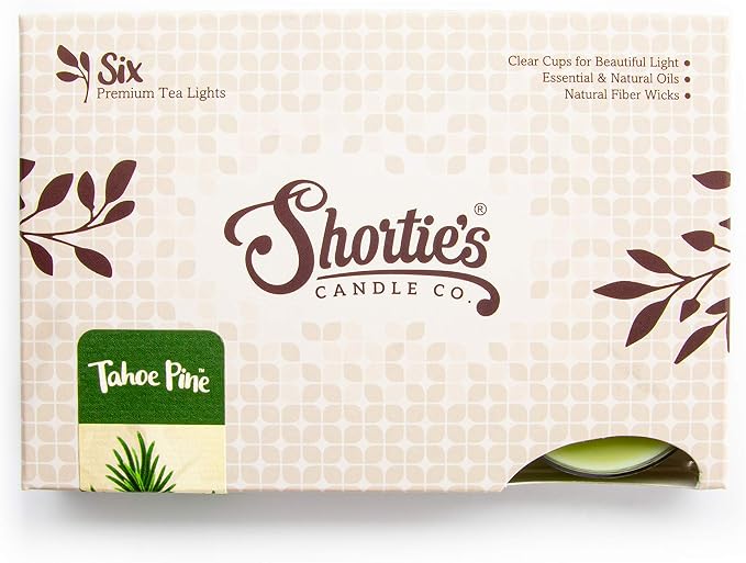 Shortie's Candle Company Tahoe Pine Premium Tealight Candles - Image 2
