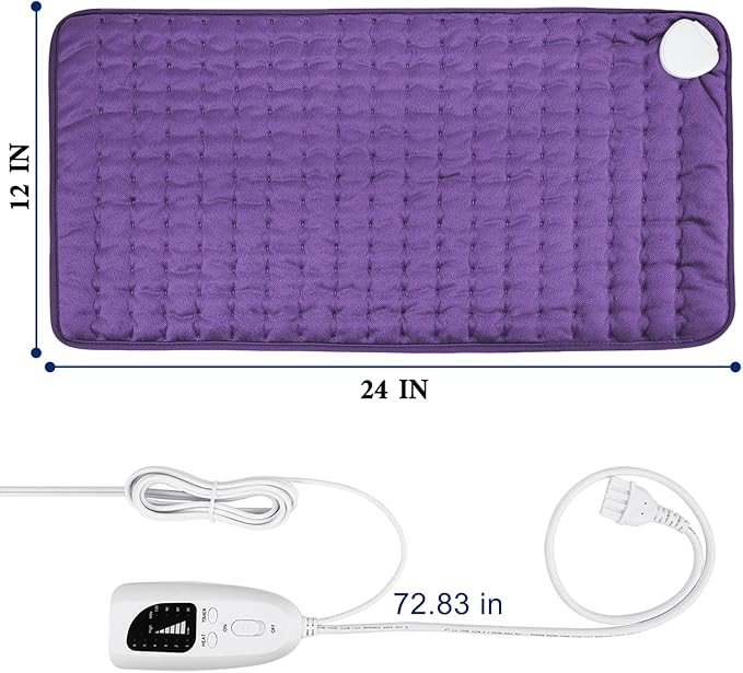 Electric Heating pad with 6 Heat Settings, Auto Shut Off, Dry Electric Heating - Image 5