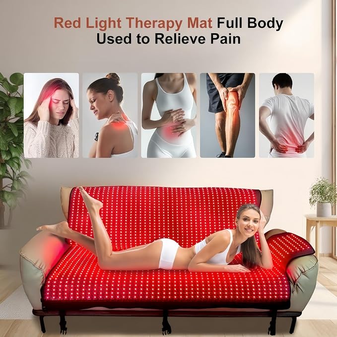 2026 Upgraded Dual Wavelength LED Beads 660nm&850nm Red Light Therapy Blanket - Image 2