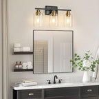 Unicozin 3 Light Bathroom Light Fixtures, Modern Vanity Lights Over Mirror - Image 7