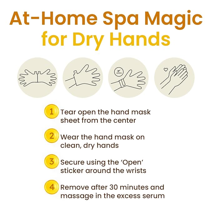 BLOOMORA Repairing Hand Mask for Dry Cracked Hands, Hand Masks - Image 5