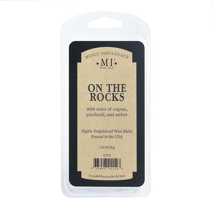 Manly Indulgence On The Rocks Scented Wax Melts, Wax Melt Warmer Cubes - Image 4