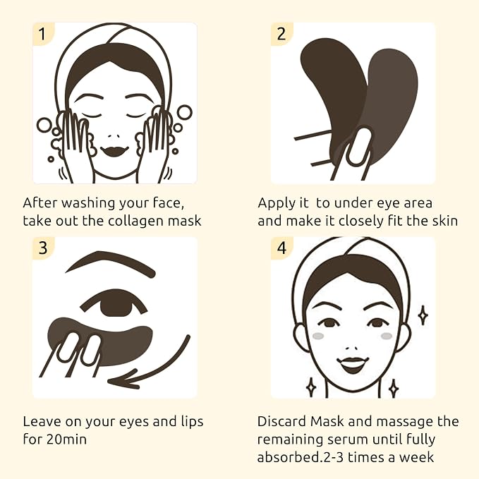 Permotary Under Eye Patches, Collagen Crystal Eye Mask - Image 5