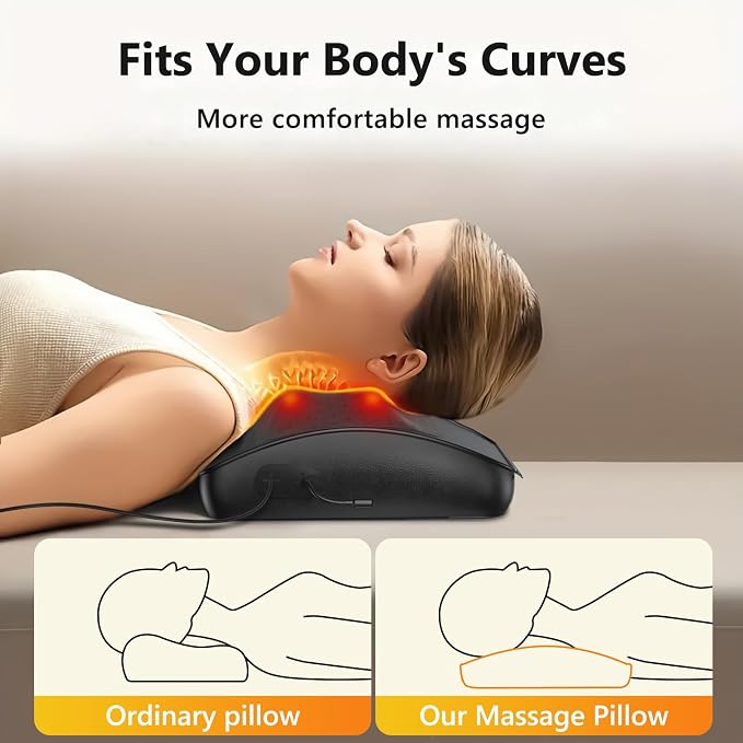iKristin Back Massager with Heat, Shiatsu Neck Back Massager Pillow, Deep - Image 3