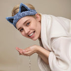 2 Pcs Cat Ears Headband, Cute Spa Headbands - Image 3