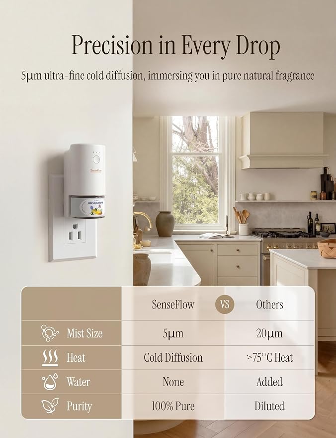 Essential Oil Diffuser for Home, Smart Waterless Aromatherapy Diffuser SF101S - Image 3