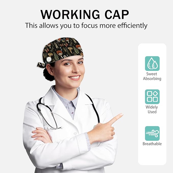 2 Pcs Working Cap with Sweatband - Image 2