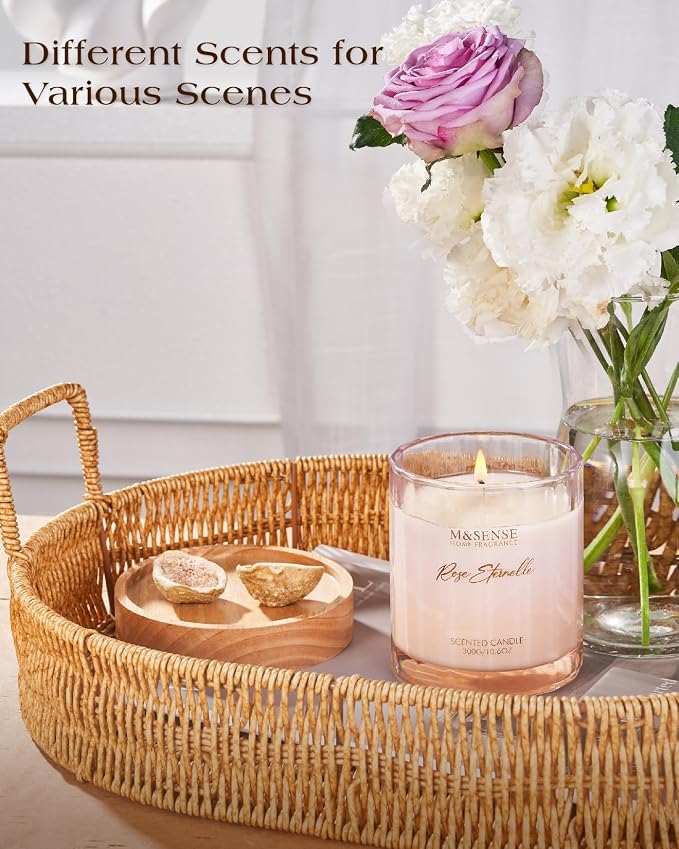 M&SENSE Rose Scented Candles for Home - Image 5