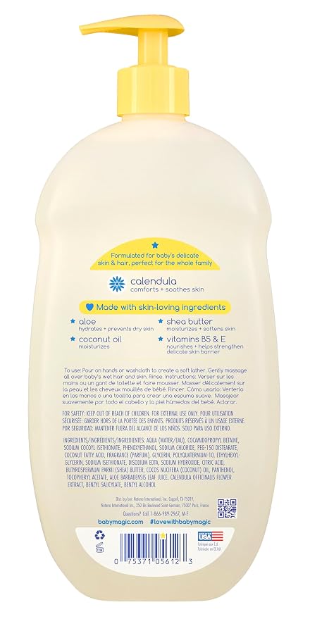 Baby Magic Moisturizing Hair & Body Wash Calendula & Coconut, Specially - Image 2