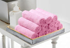 Avalon Towels Cotton Washcloths 24-Pack – 12 x 12 Inch Pink Super Soft & - Image 4